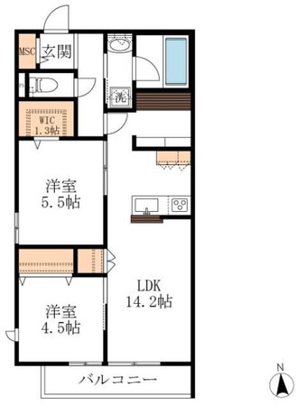 クレストの物件間取画像